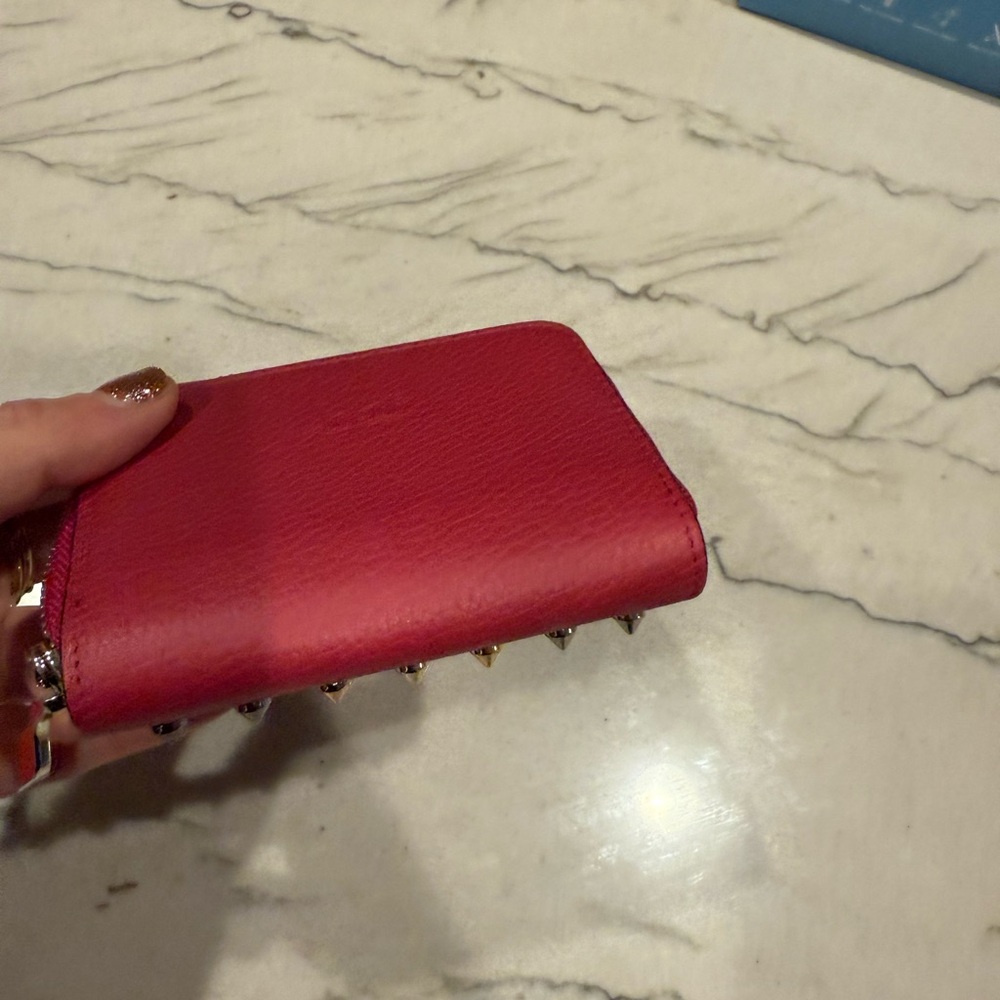 Christian louboutin spike panettone coin purse pink and red - Picture 10 of 16